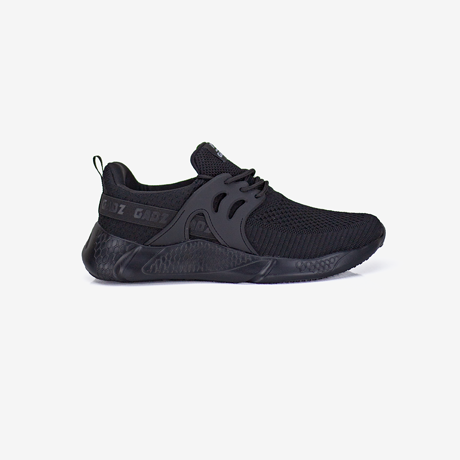 black stylish and trendy sneakers